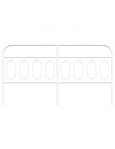 Testiera in Metallo Bianco 183 cm