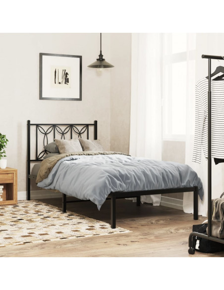 Testiera in Metallo Nero 75 cm