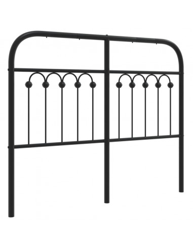 Testiera in Metallo Nero 120 cm