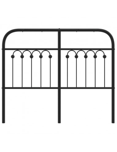 Testiera in Metallo Nero 120 cm