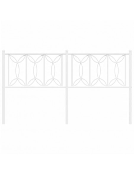 Testiera in Metallo Bianco 160 cm