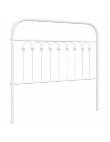 Testiera in Metallo Bianco 100 cm