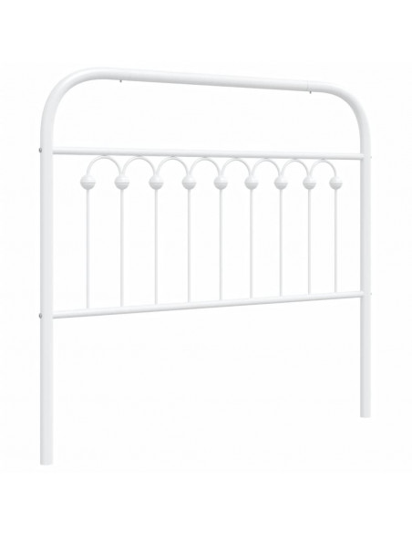 Testiera in Metallo Bianco 100 cm