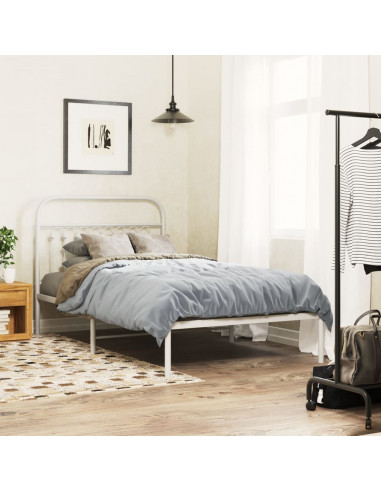 Testiera in Metallo Bianco 100 cm