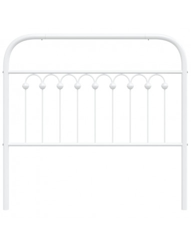 Testiera in Metallo Bianco 100 cm