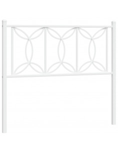 Testiera in Metallo Bianco 100 cm 2