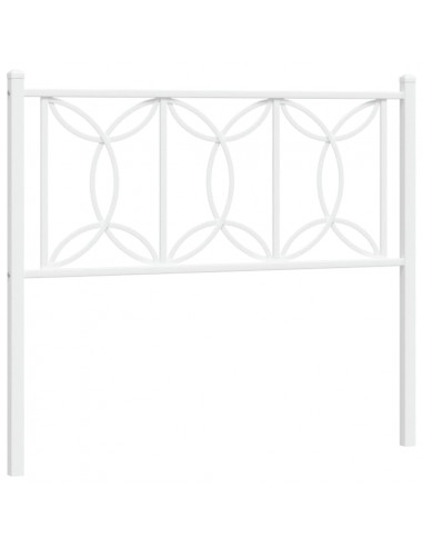 Testiera in Metallo Bianco 100 cm