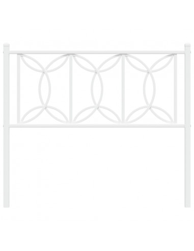 Testiera in Metallo Bianco 100 cm