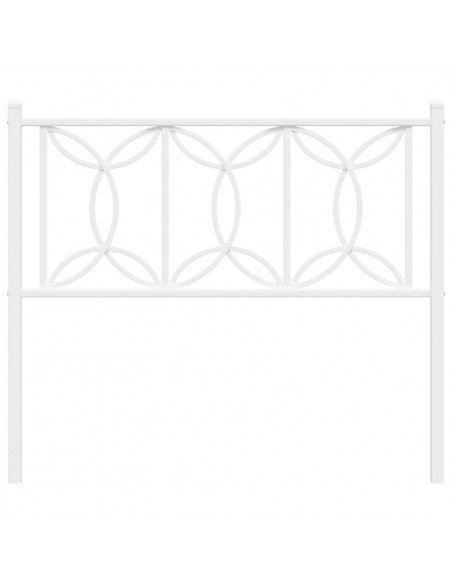 Testiera in Metallo Bianco 100 cm