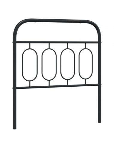 Testiera in Metallo Nero 90 cm