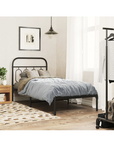 Testiera in Metallo Nero 90 cm
