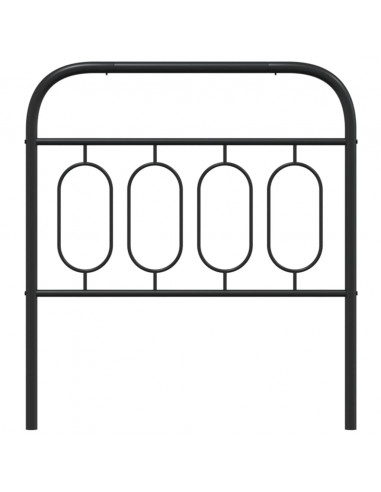 Testiera in Metallo Nero 90 cm