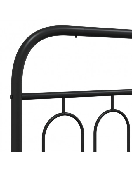 Testiera in Metallo Nero 90 cm