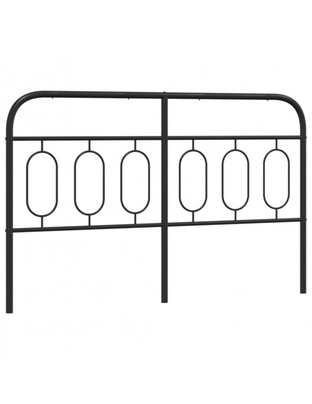 Testiera in Metallo Nero 150 cm