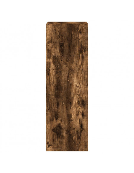Credenza Rovere Fumo 50x41x124 cm in Legno Multistrato