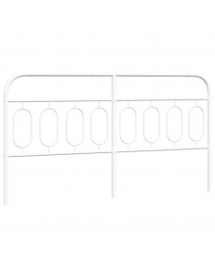 Testiera in Metallo Bianco 193 cm 2