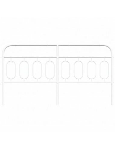 Testiera in Metallo Bianco 193 cm