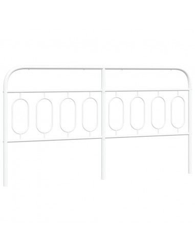 Testiera in Metallo Bianco 160 cm