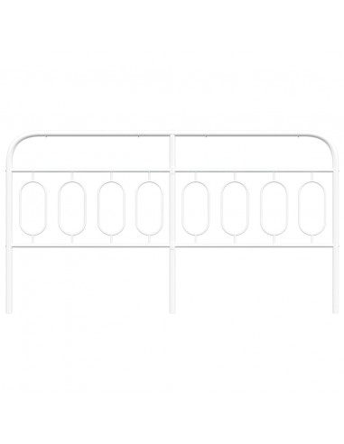 Testiera in Metallo Bianco 160 cm