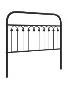 Testiera in Metallo Nero 107 cm 2