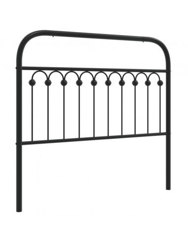 Testiera in Metallo Nero 107 cm