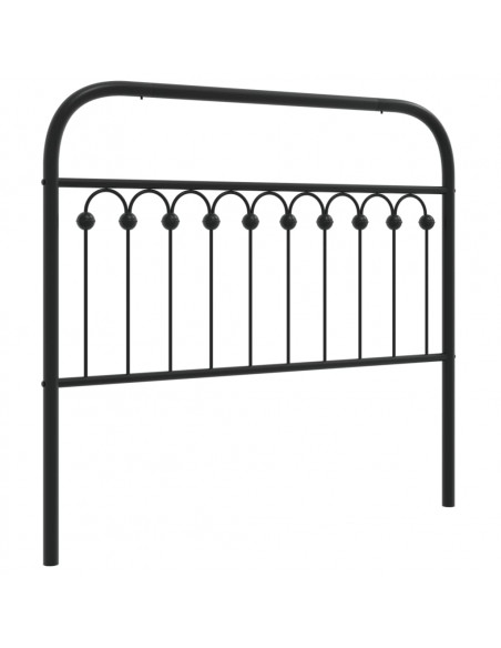 Testiera in Metallo Nero 107 cm
