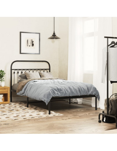 Testiera in Metallo Nero 107 cm