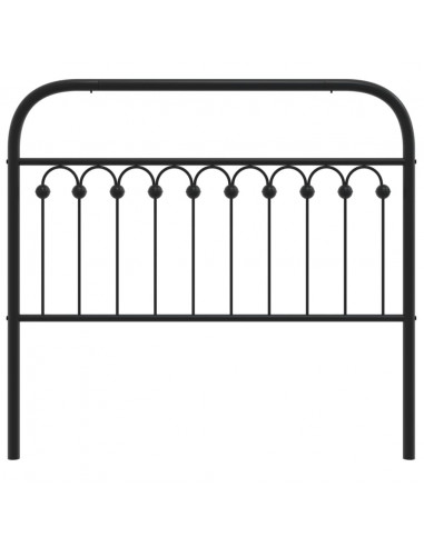 Testiera in Metallo Nero 107 cm