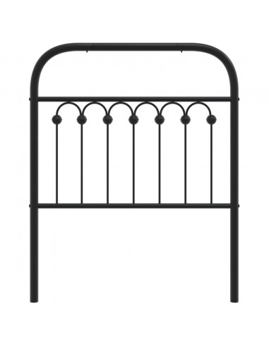 Testiera in Metallo Nero 75 cm