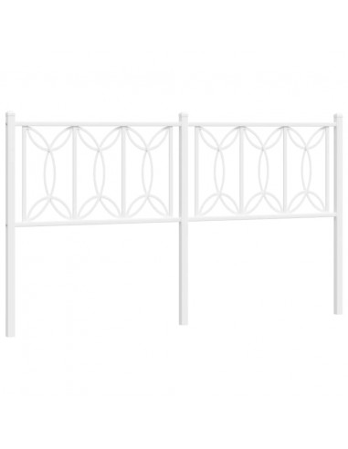 Testiera di Ricambio in Metallo Bianco 150 cm