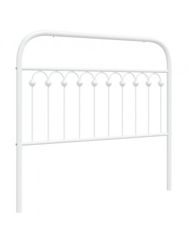 Testiera in Metallo Bianco 107 cm