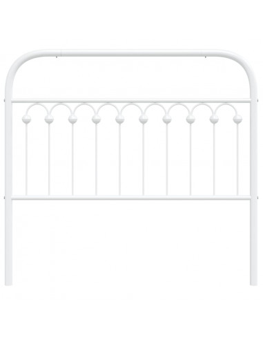 Testiera in Metallo Bianco 107 cm