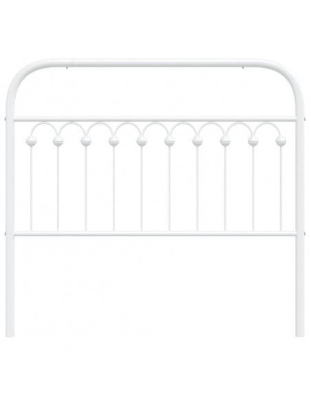 Testiera in Metallo Bianco 107 cm