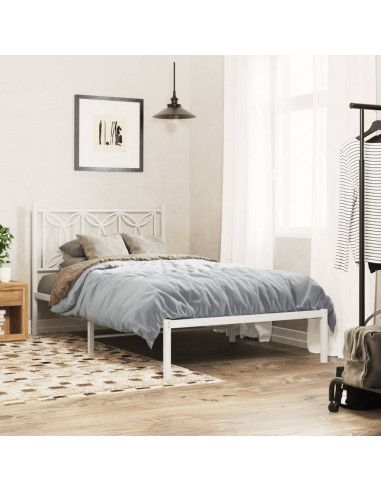 Testiera in Metallo Bianco 107 cm