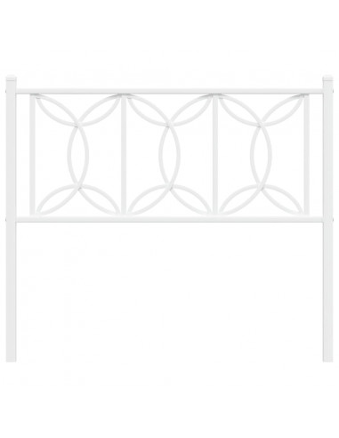 Testiera in Metallo Bianco 107 cm