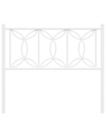 Testiera in Metallo Bianco 107 cm