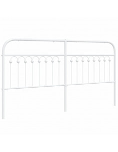 Testiera in Metallo Bianco 180 cm 2