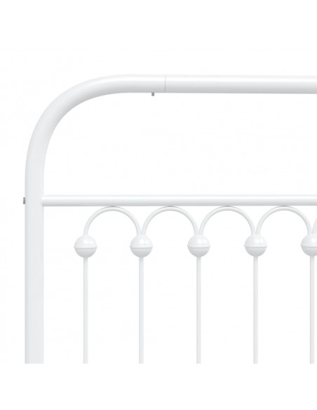 Testiera in Metallo Bianco 180 cm