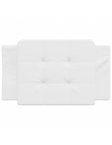 Cuscino Testiera Bianco 80 cm in Similpelle