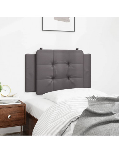 Cuscino Testiera Grigio 80 cm in Similpelle