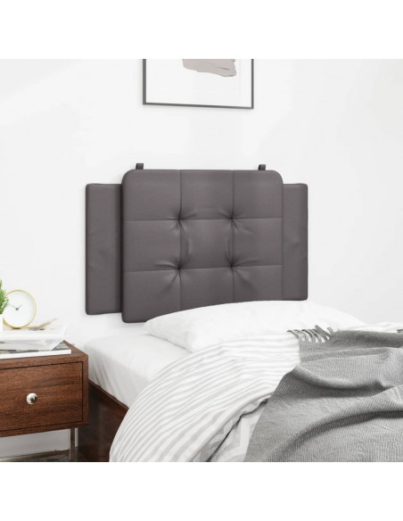 Cuscino Testiera Grigio 80 cm in Similpelle