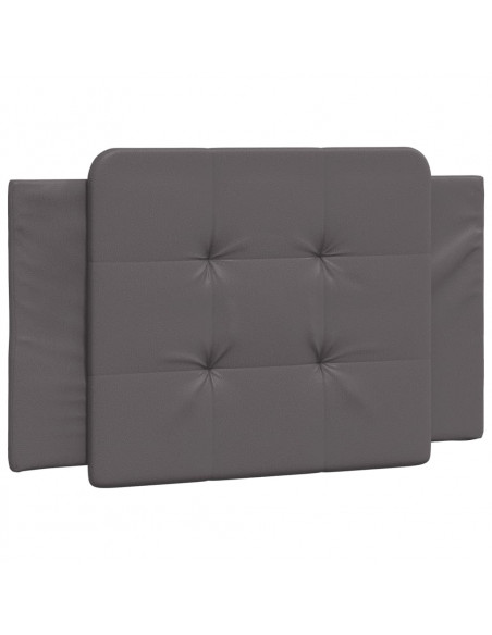 Cuscino Testiera Grigio 90 cm in Similpelle