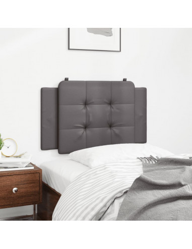 Cuscino Testiera Grigio 90 cm in Similpelle