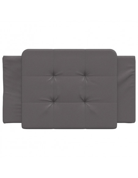 Cuscino Testiera Grigio 90 cm in Similpelle