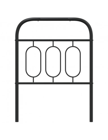 Testiera in Metallo Nero 75 cm