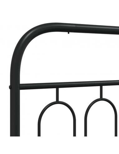 Testiera in Metallo Nero 75 cm