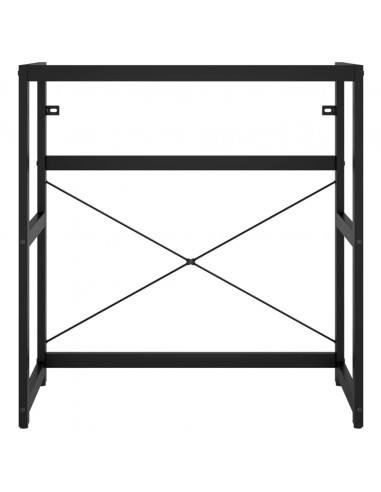 Struttura per Lavabo da Bagno Nera 79x38x83 cm in Ferro
