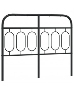 Testiera in Metallo Nero 120 cm 2