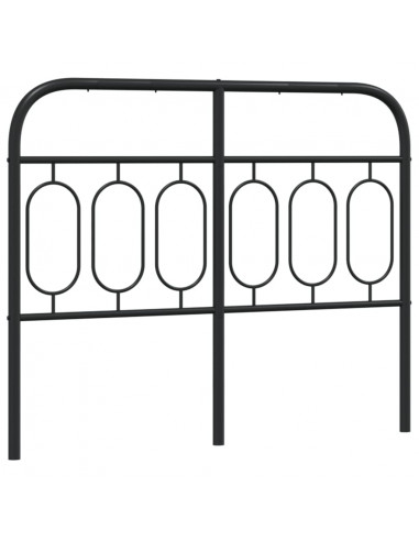 Testiera in Metallo Nero 120 cm