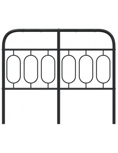 Testiera in Metallo Nero 120 cm